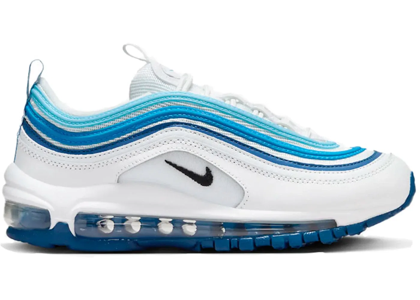Детские кроссовки Lifestyle Nike Air Max 97, Summit White/Court Blue/Aquarius Blue/Black