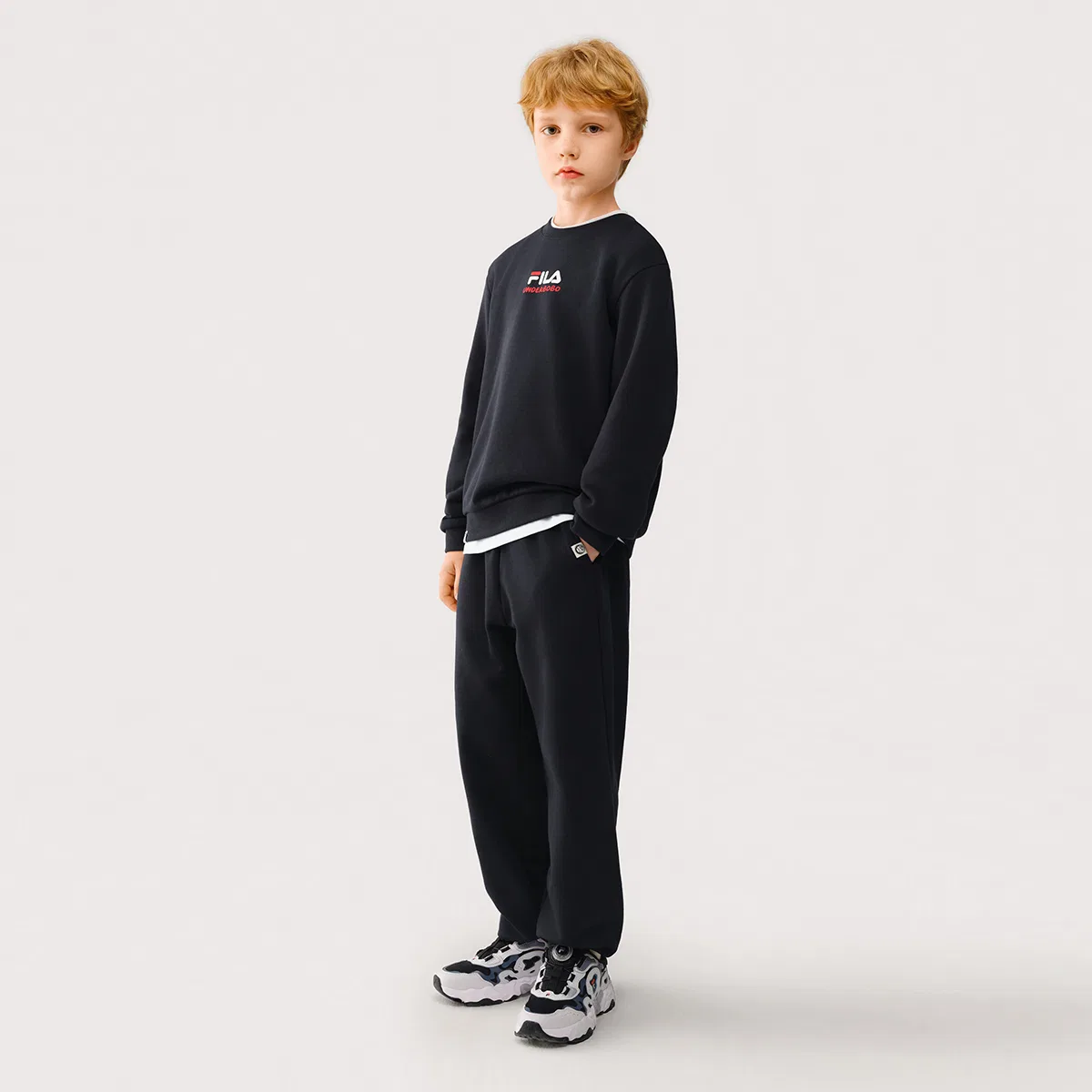 Спортивные штаны, модель Moderate, FILA KIDS, Legend Blue — фото 3