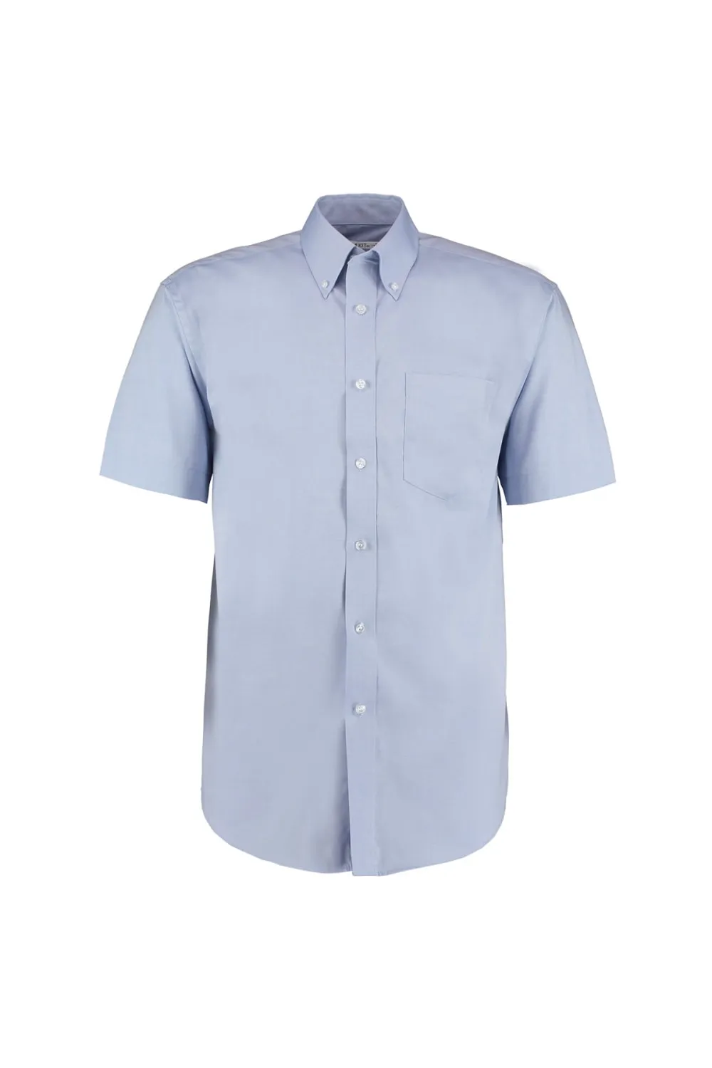 

Корпоративная оксфордская рубашка с коротким рукавом Kustom Kit, синий