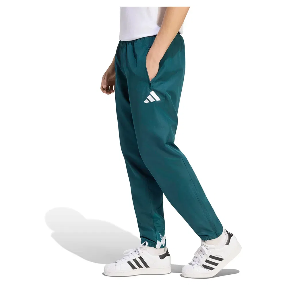 Мужские спортивные брюки с принтом Real Madrid Adidas, Blue