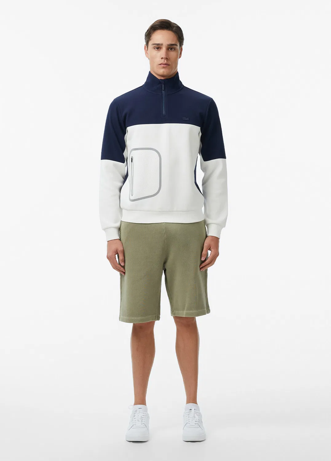 Свитшот Lacoste Relaxed Fit, черный — фото 4