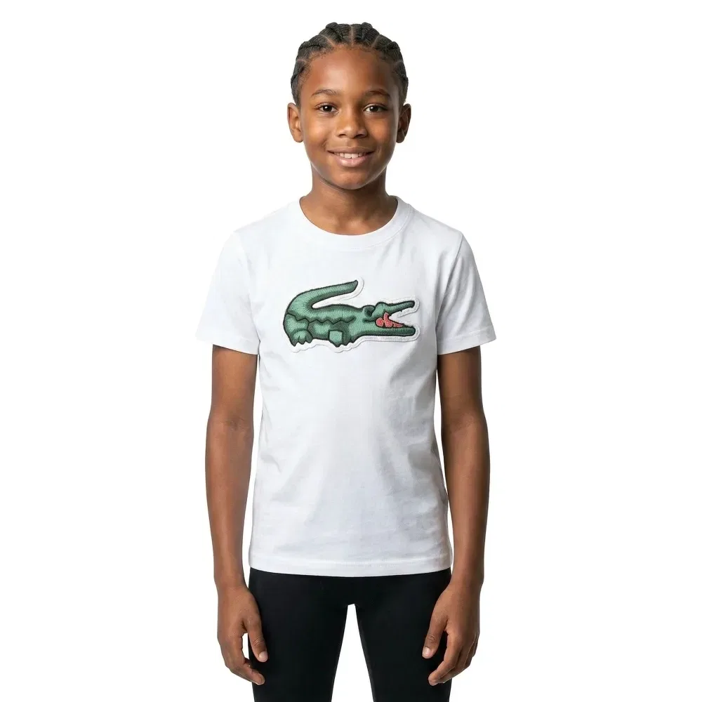 Футболка с коротким рукавом Lacoste Kids, белый — фото 3