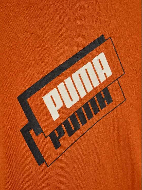 Футболка regular fit Alpha Holiday Puma, оранжевый — фото 3