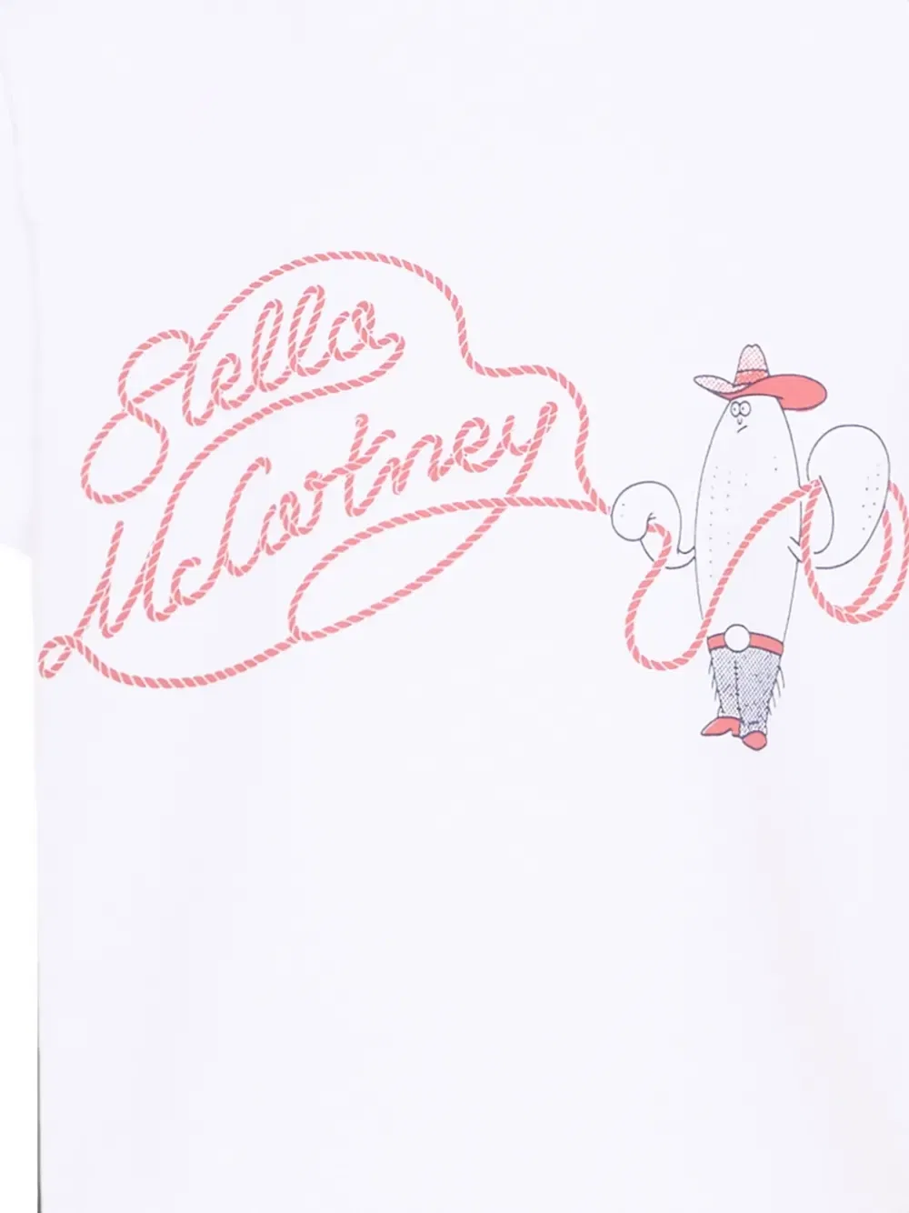 Футболка с короткими рукавами с логотипом Stella Mccartney Kids, белый — фото 3