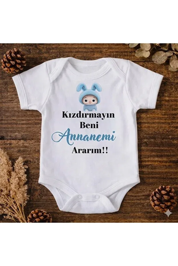 Детское боди для новорожденных с принтом Eydubaby, White