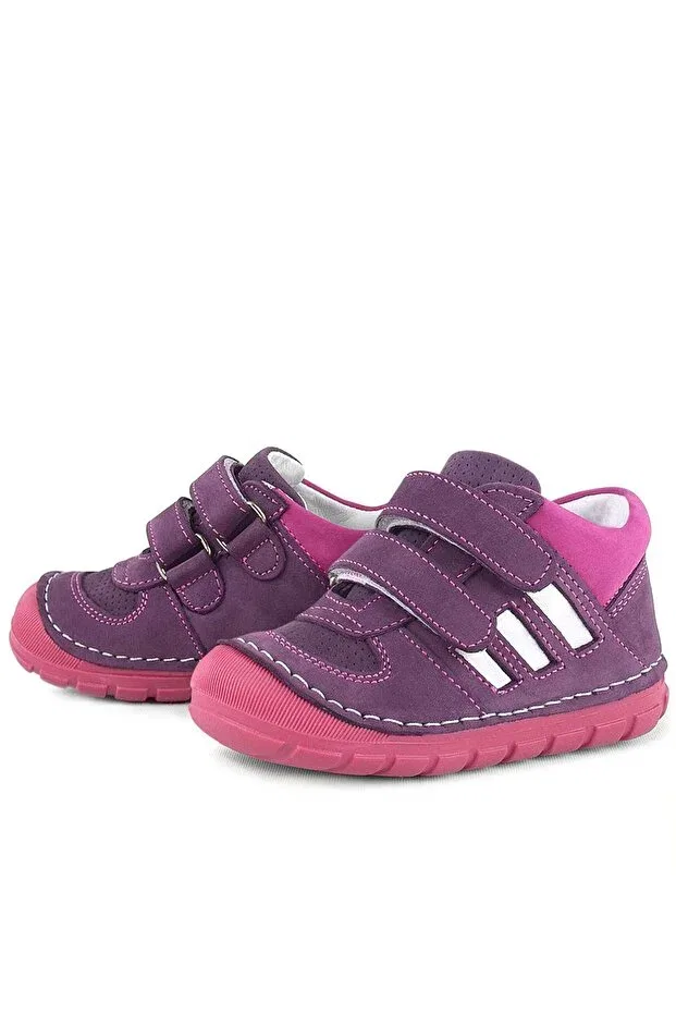 Детские туфли для девочек кожаные Grizzy Rakerplus, Purple — фото 4
