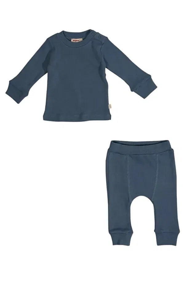 Детский комплект для новорожденных хлопковый Basics Babyilay, Blue — фото 3