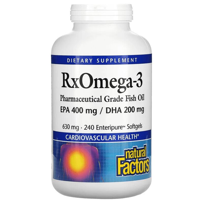 

Добавка Natural Factors Rx Omega-3 Factors, 240 мягких капсул