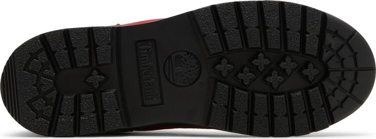 Ботинки мужские Timberland x Supreme x New York Yankees с принтом, красный — фото 4
