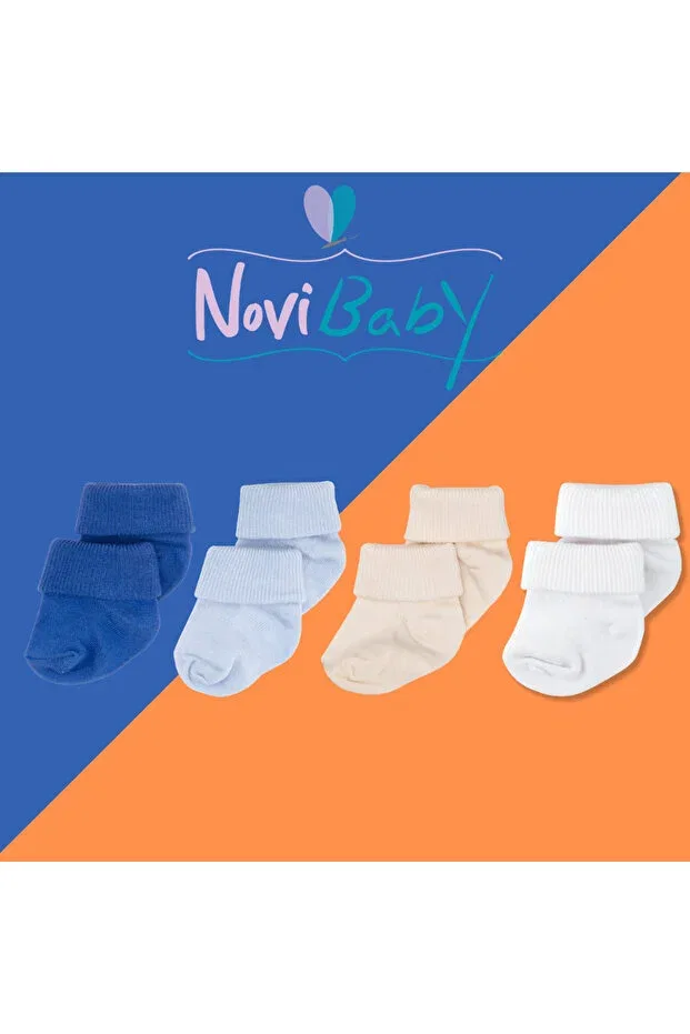 Детские носки для новорожденных из бамбука 4 шт Novibaby, Wz4 — фото 2
