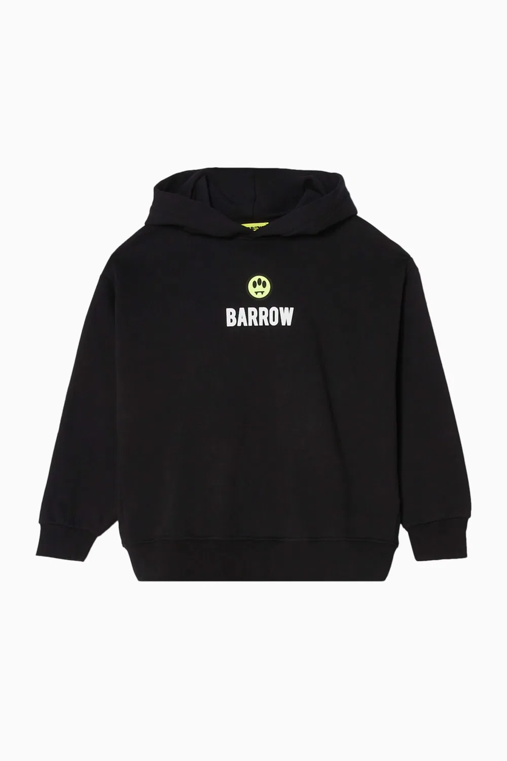 Худи оверсайз из хлопкового флиса Barrow, черный
