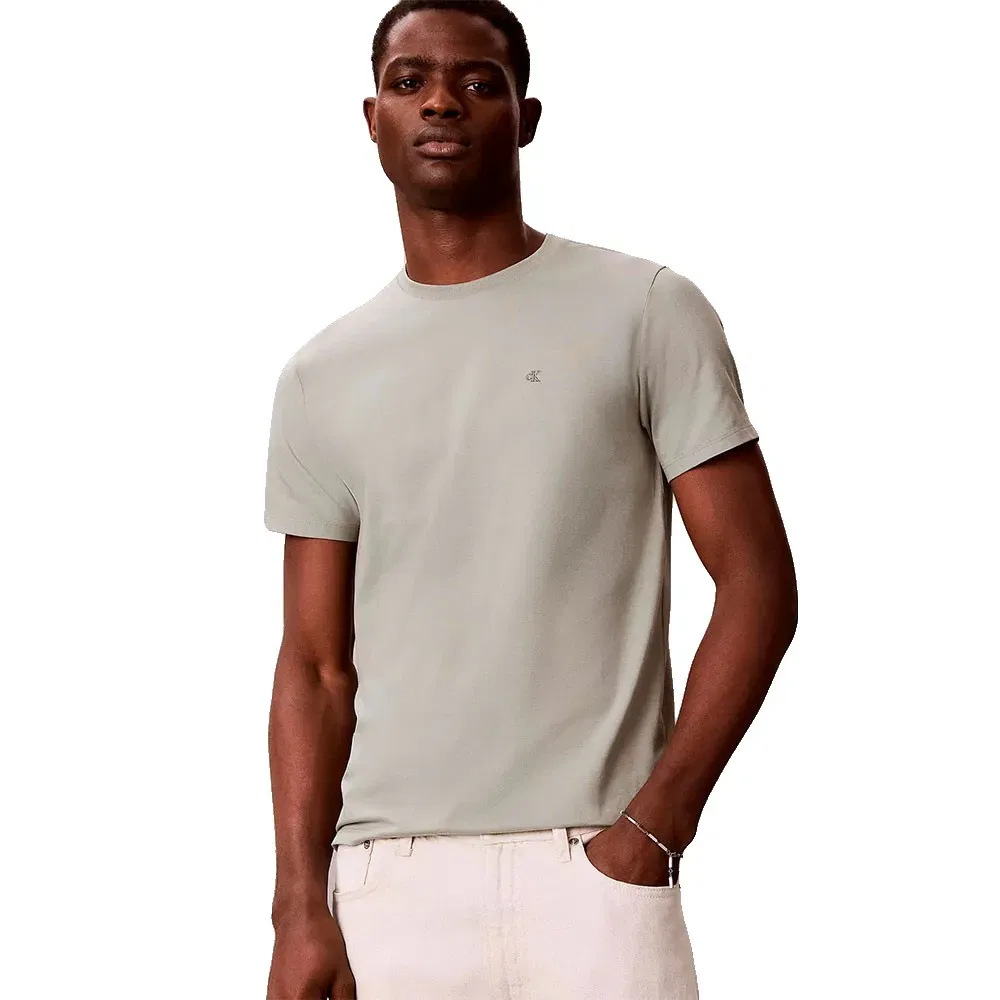 Футболка с коротким рукавом Slim Fit Liquid Touch Calvin Klein, зеленый — фото 3