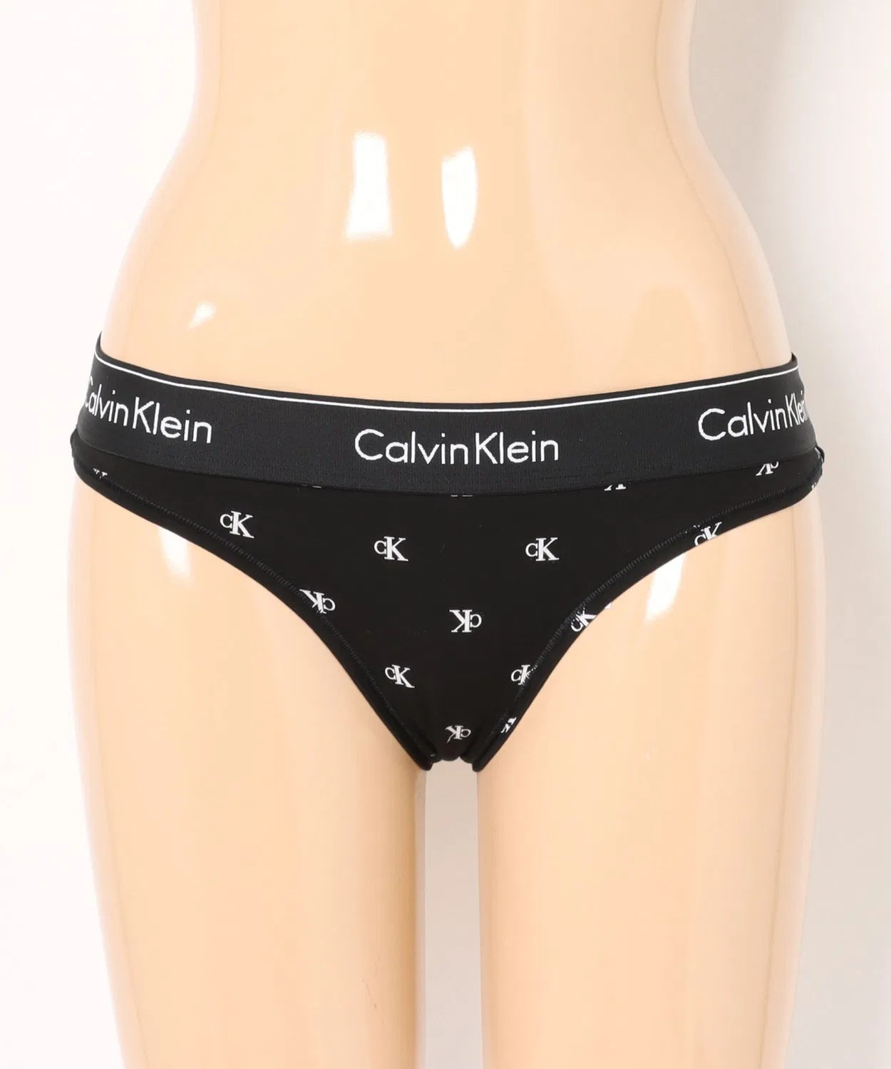 Женские трусы с логотипом Calvin Klein, Black — фото 3