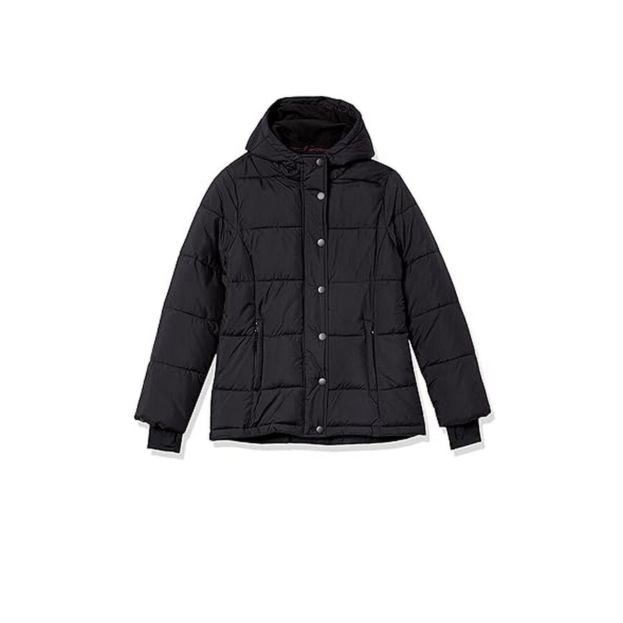 

Куртка Amazon Essentials Women's Heavyweight Long-Sleeve Hooded Puffer, черный