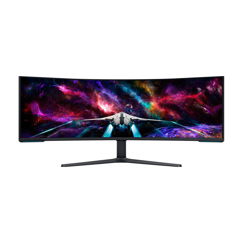 

Игровой монитор Samsung S57CG952NC, 57", 7680 x 2160, 240 Гц, VA, черный/белый