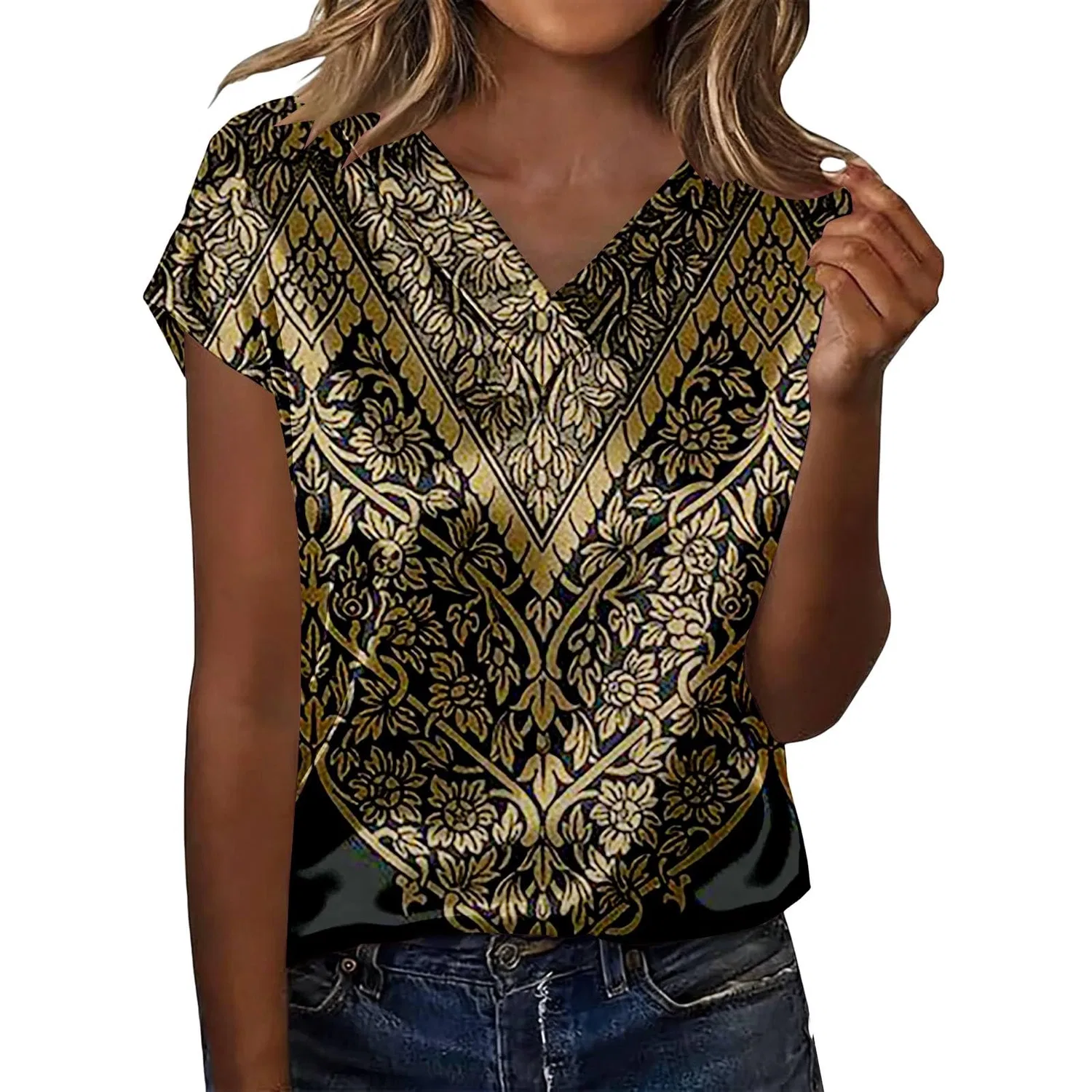 Женская блузка с коротким рукавом из шелкового сатина, Z12-yellow Satin Blouses for Women