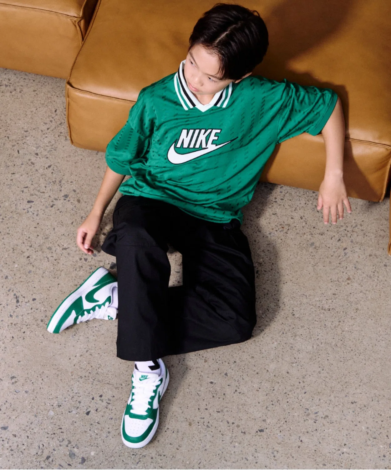 Детская футболка с коротким рукавом Nike Sportswear, Malachite — фото 4