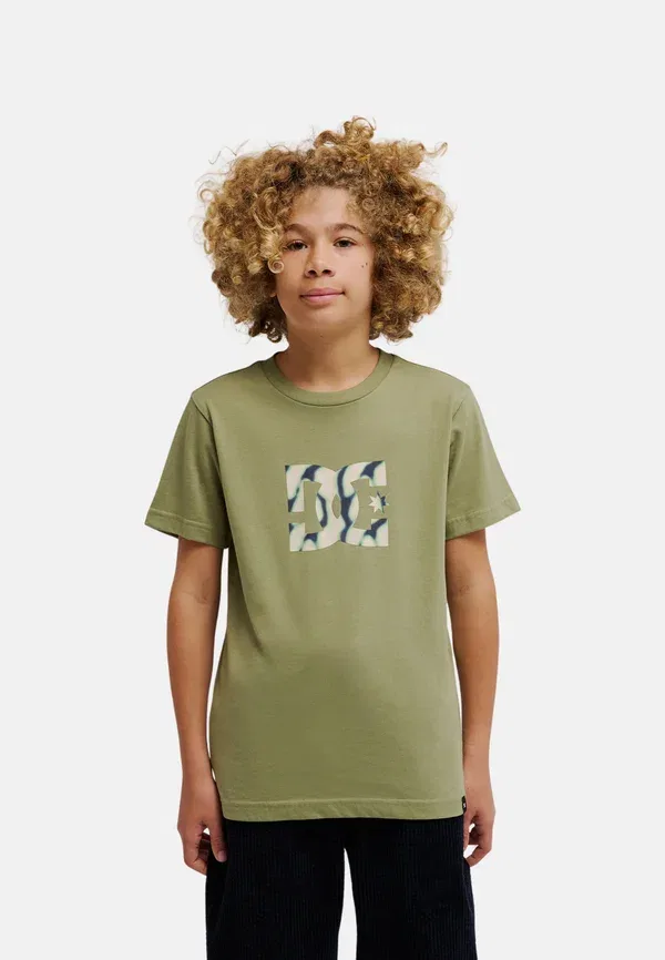 Футболка с принтом Dc Shoes, зеленый/золотой — фото 2