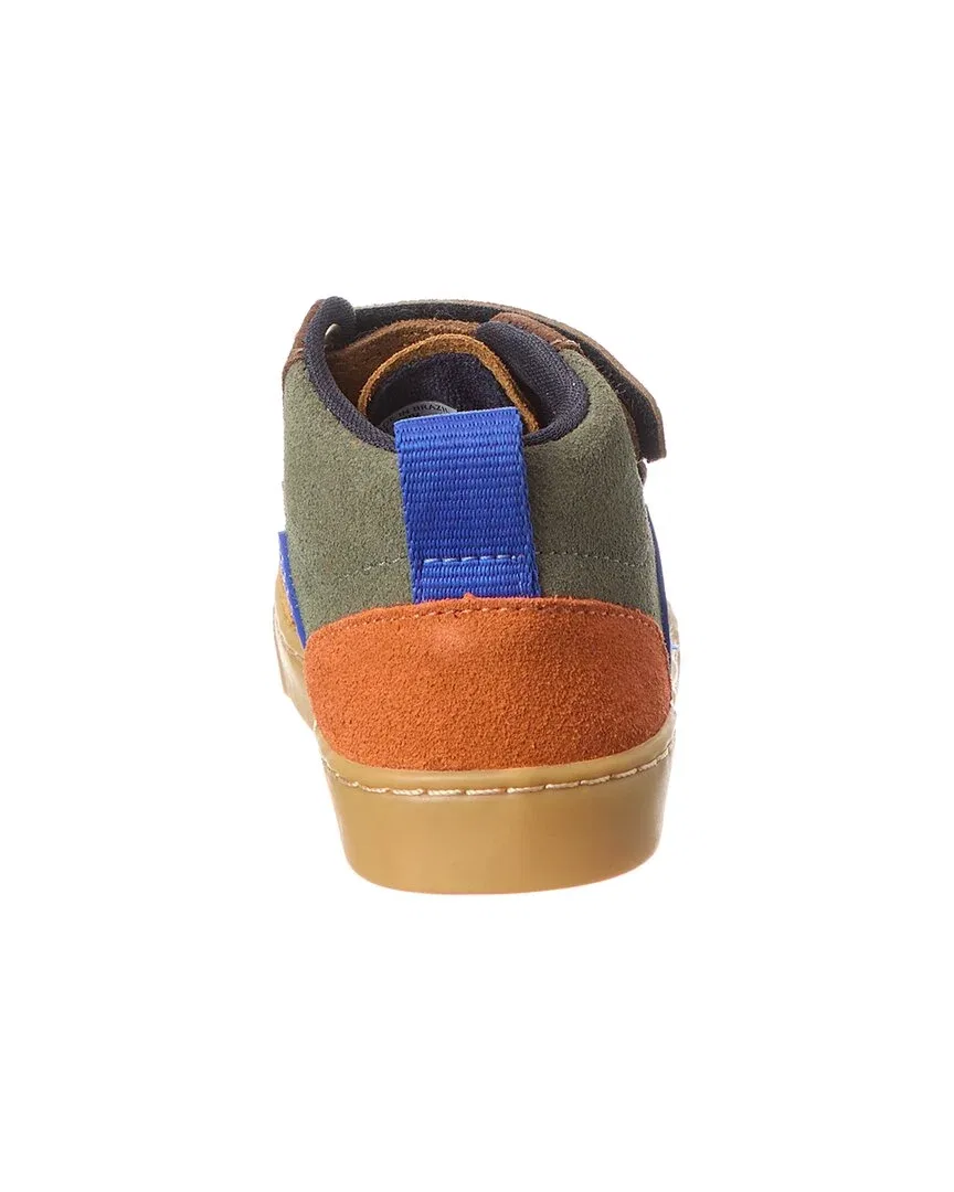 Детские кроссовки VEJA Small V-10 Mid с замшевым верхом, синий — фото 3