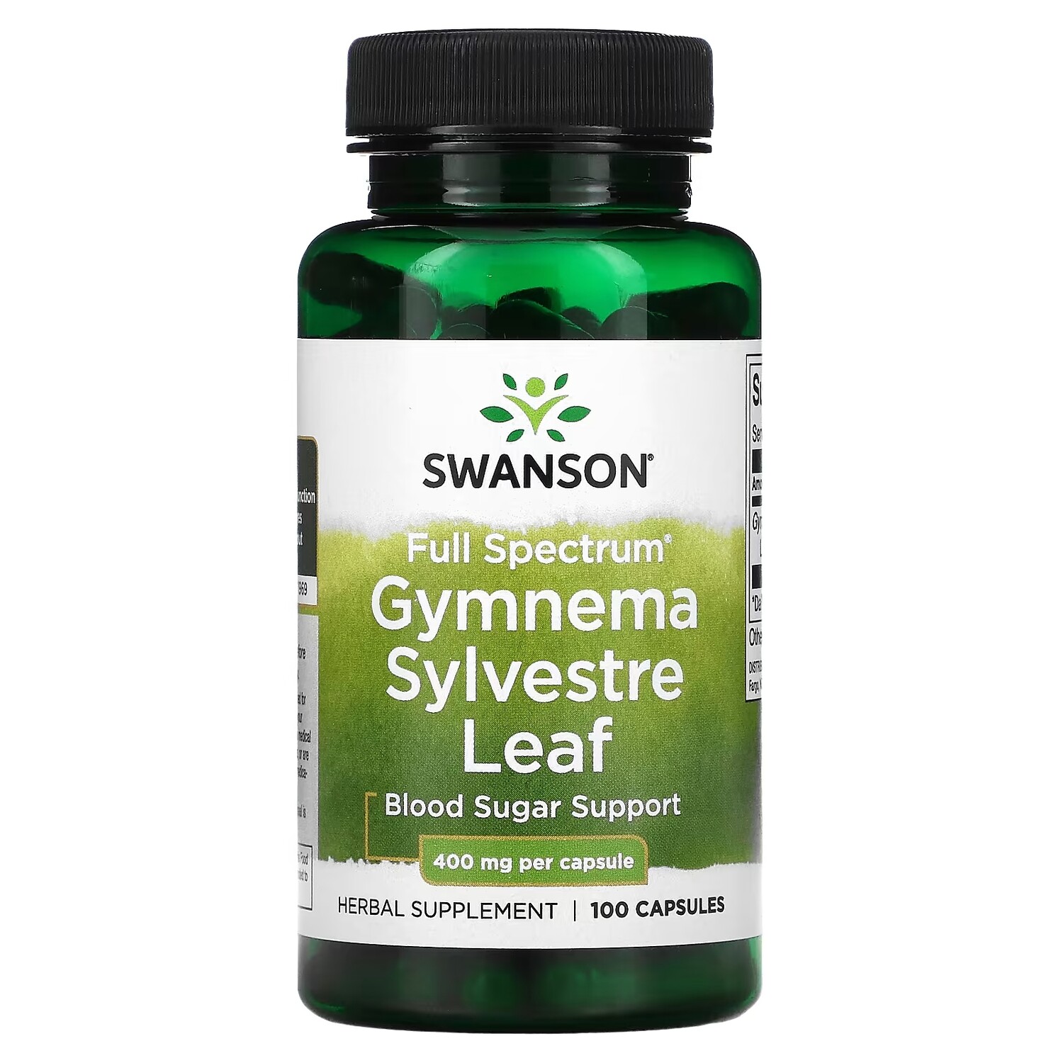 

Swanson Gymnema Sylvestre Leaf полный спектр действия 400 мг, 100 капсул