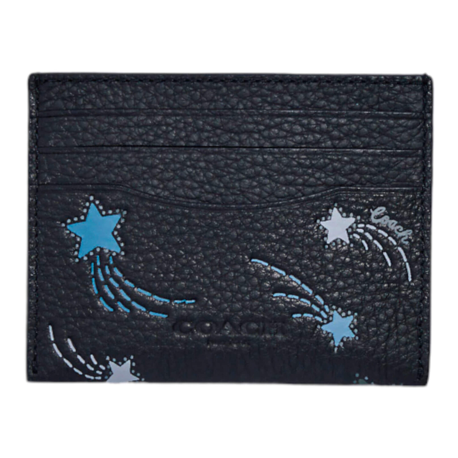 

Визитница Coach Slim Id Card With Shooting Star Print, черный