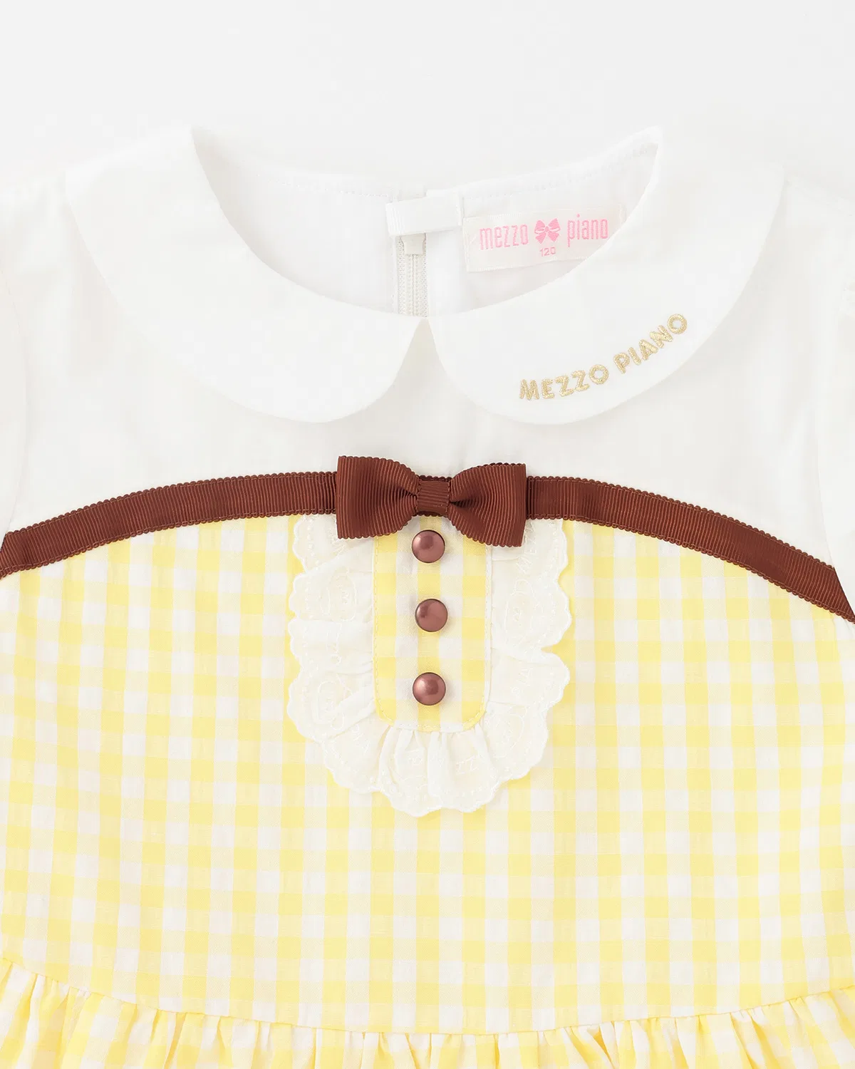 Детское платье для девочек хлопковое Pompompurin mezzo piano, Yellow — фото 3