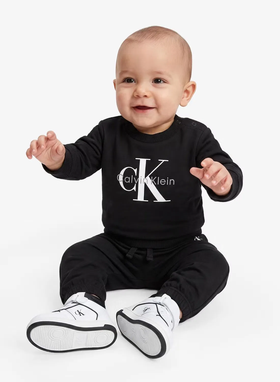 Комплект из футера с принтом 3-Piece Monogram Calvin Klein Jeans, черный