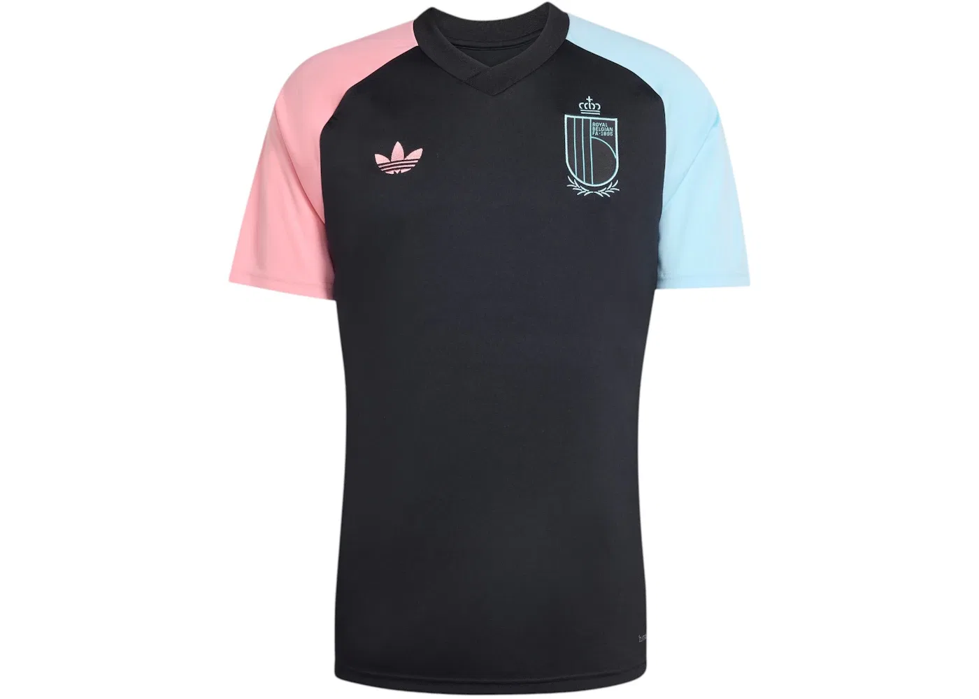 Мужская предматчевая футболка с длинным рукавом Jersey Adidas, Black/Super Pop/Frozen Blue