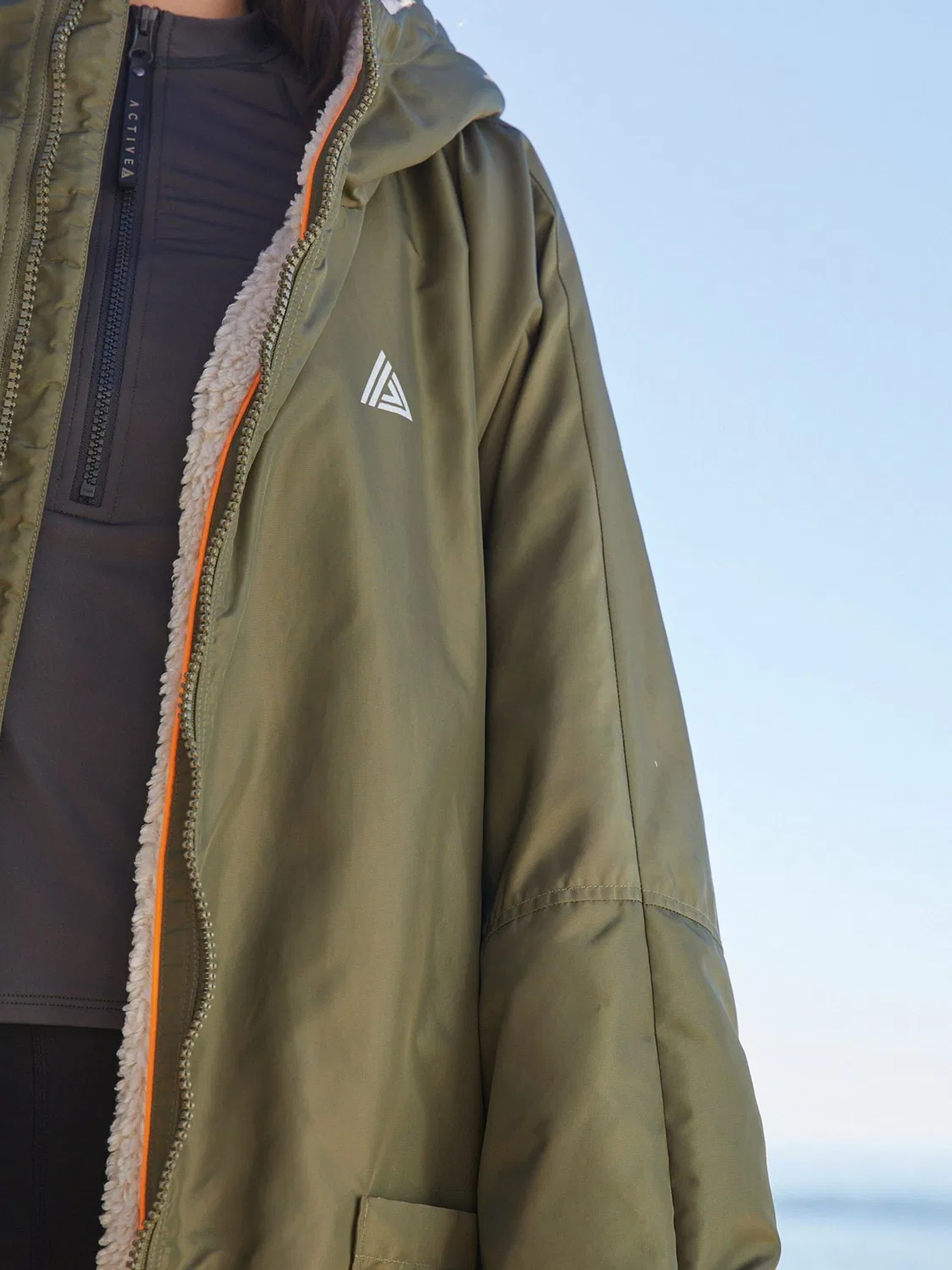 Плащ-переодевалка Active Swim Changing Robe Next, хаки — фото 4