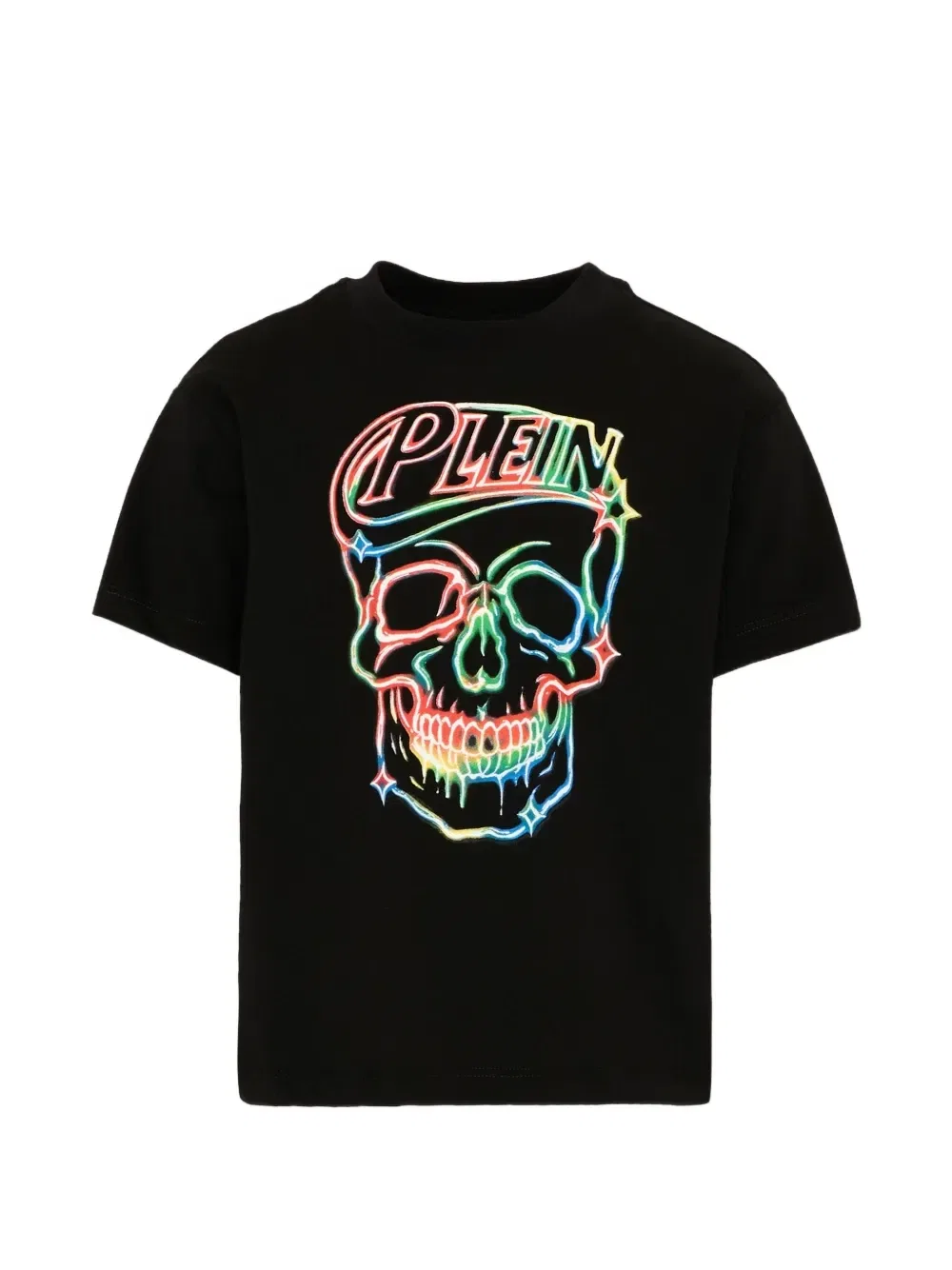Футболка с принтом в виде черепа Philipp Plein Junior, черный