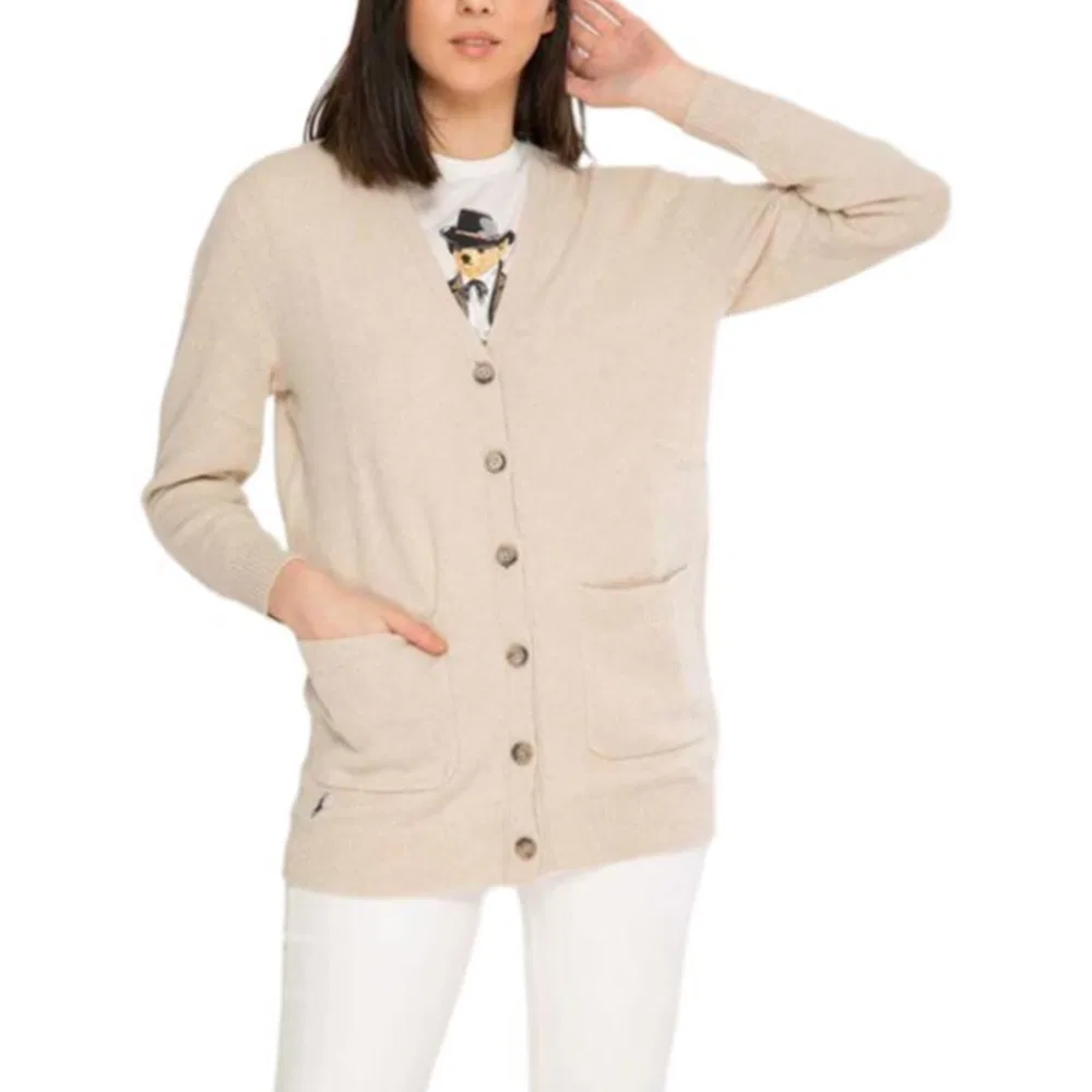 Женский свитер свободного кроя Polo Ralph Lauren, Natural White — фото 3