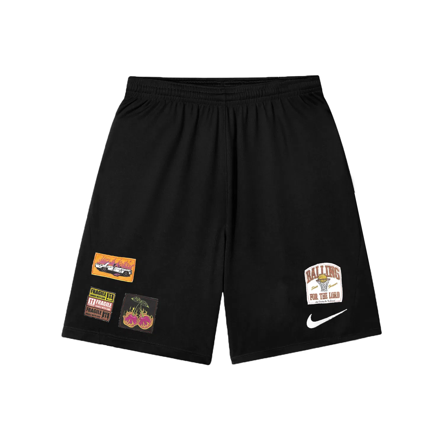 Мужские шорты для фитнеса из Dri-FIT с принтом Nike, Black
