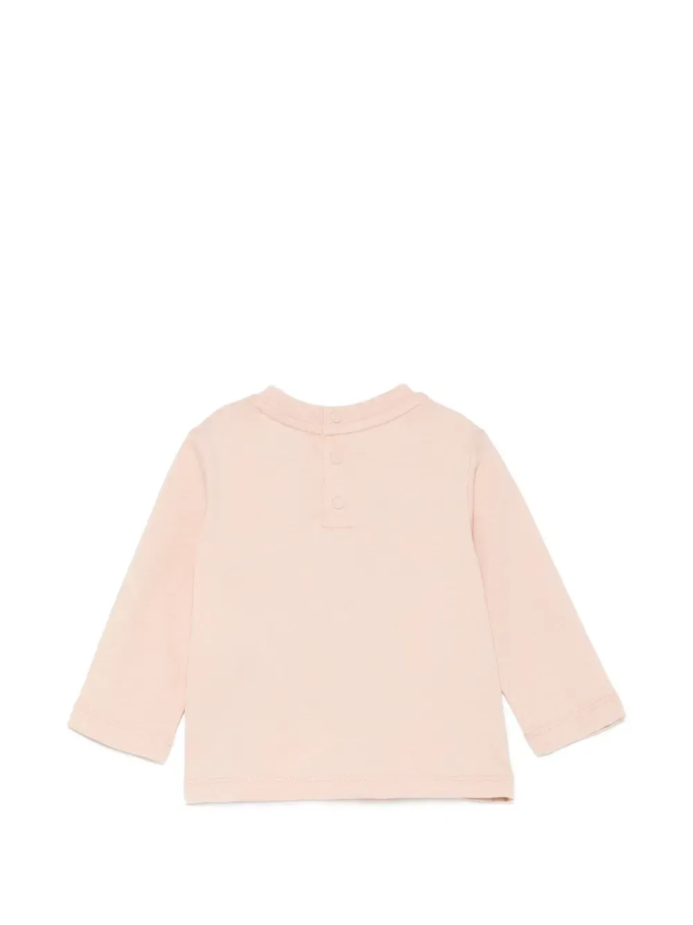 Футболка с длинными рукавами и графичным принтом Emporio Armani Kids, розовый
