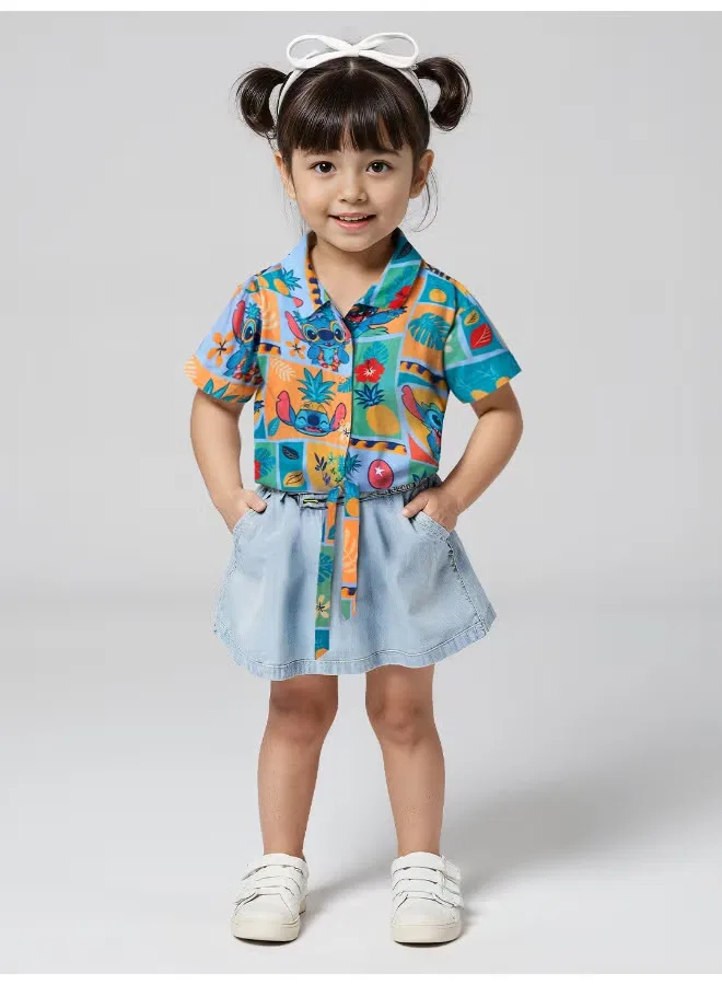 Комплект с принтом Lilo & Stitch: Pineapple Girls The Souled Store, разноцветный