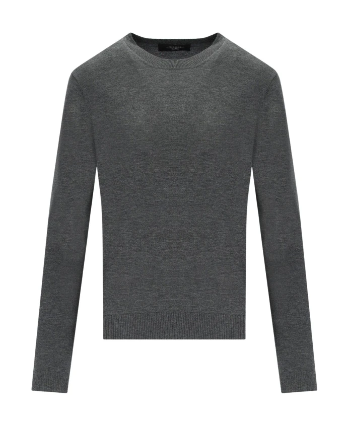 

Свитер с круглым вырезом «Сицилия» Weekend Max Mara, серый