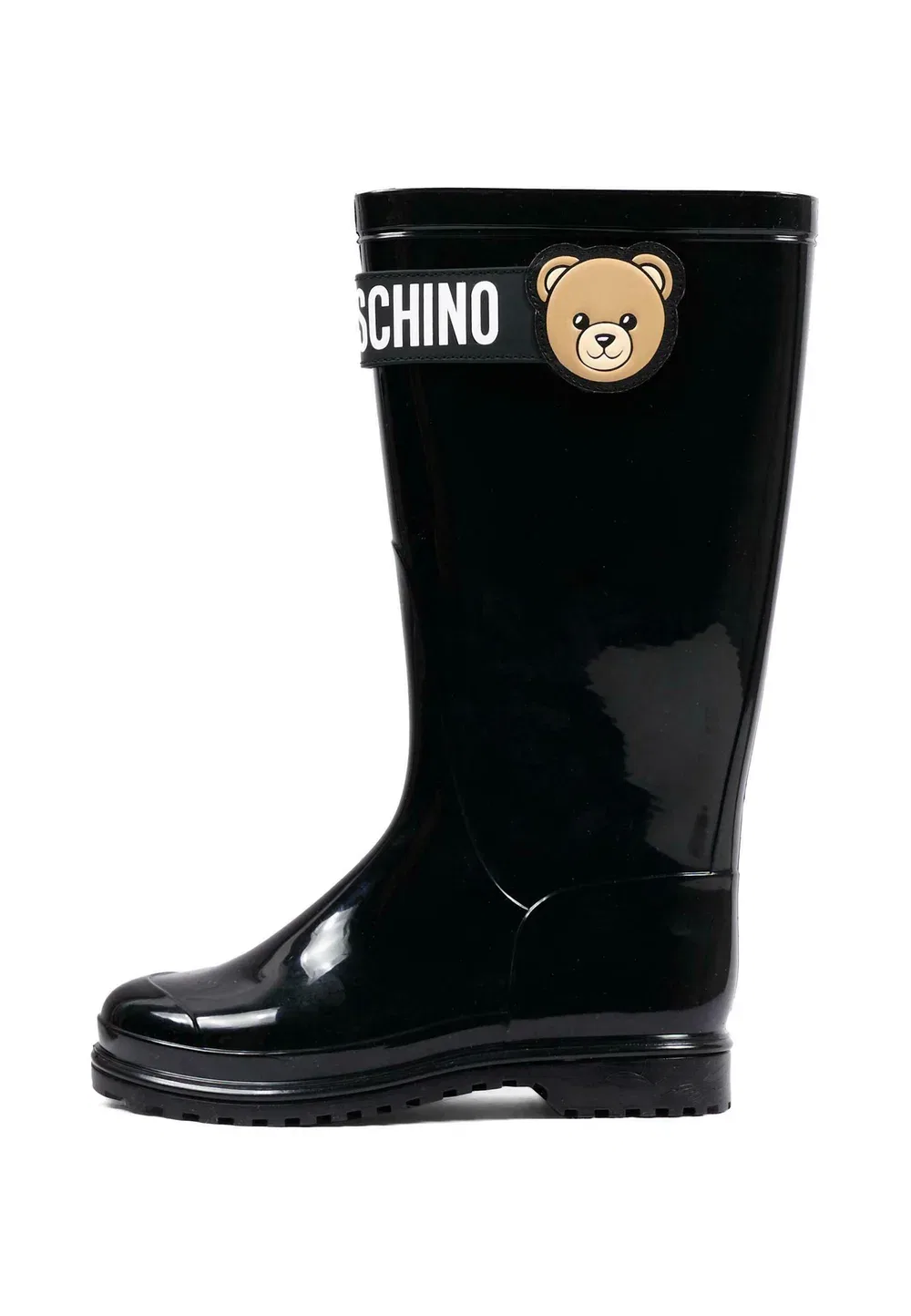Stivali Pioggia унисекс - резиновые сапоги Moschino, Black