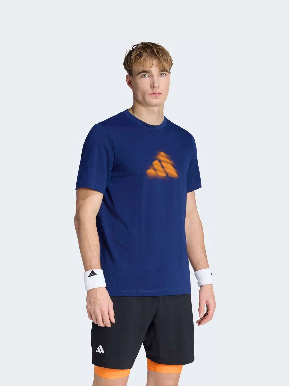Футболка с принтом Clay Is Not Graphic adidas, синий
