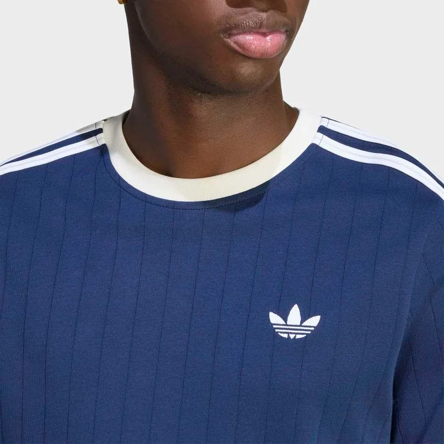 Футболка с длинным рукавом adidas 3S Tee Str, Темно-синий — фото 4