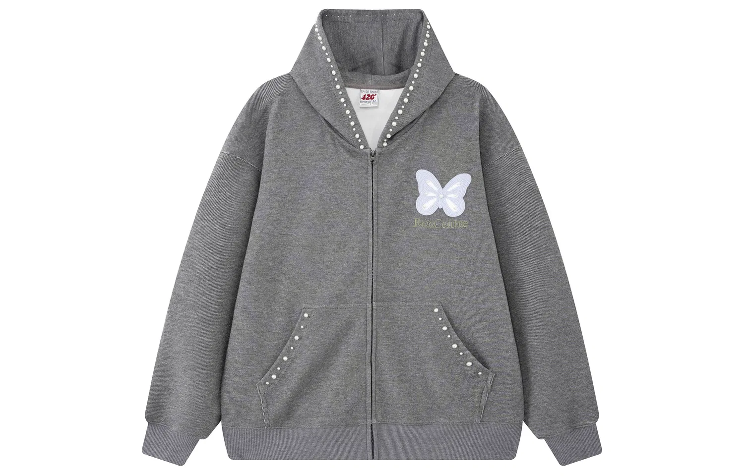 Детский худи-кардиган с капюшоном F426, Dark Gray