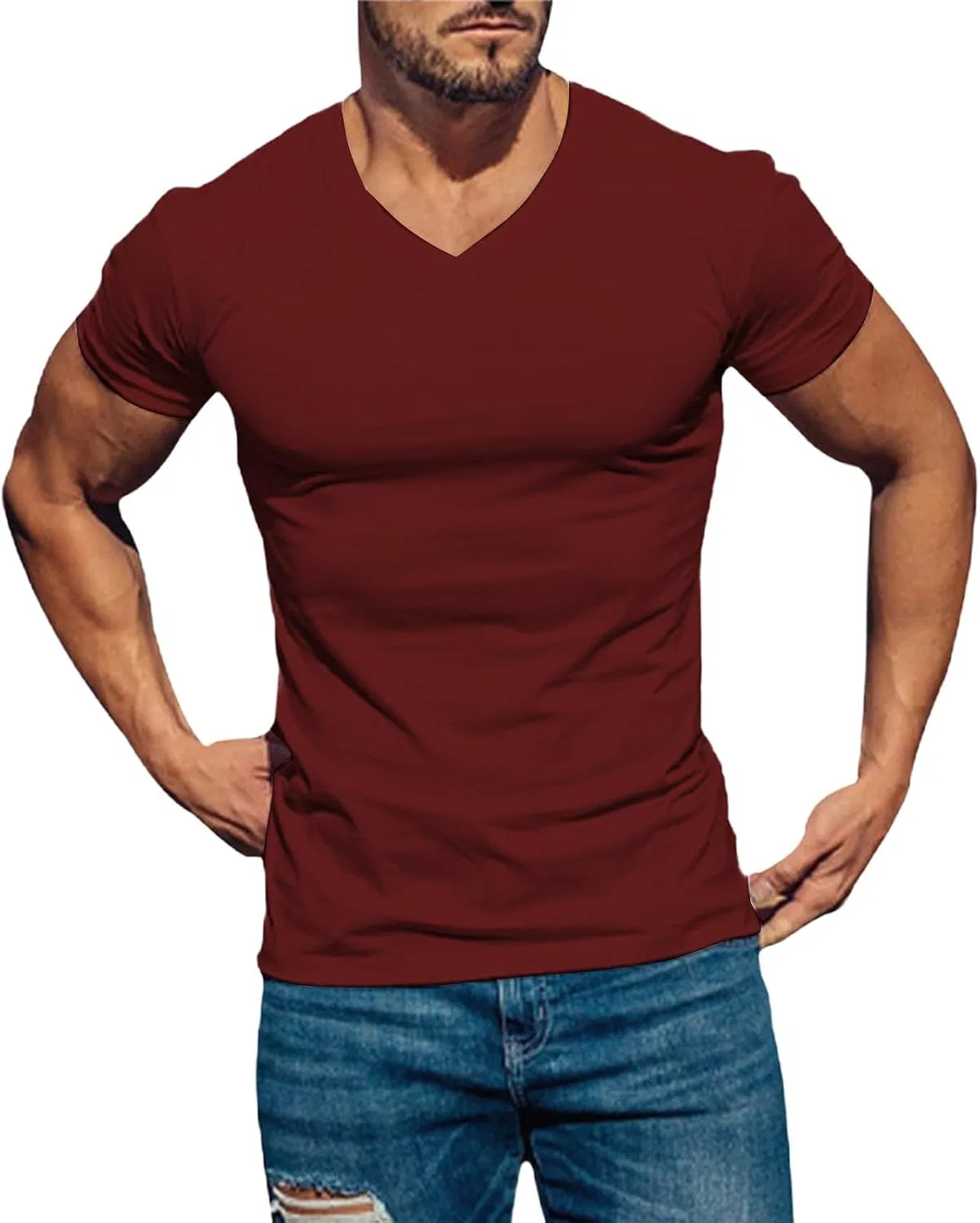 Мужская компрессионная футболка для фитнеса Lightweight Quick Dry, Red