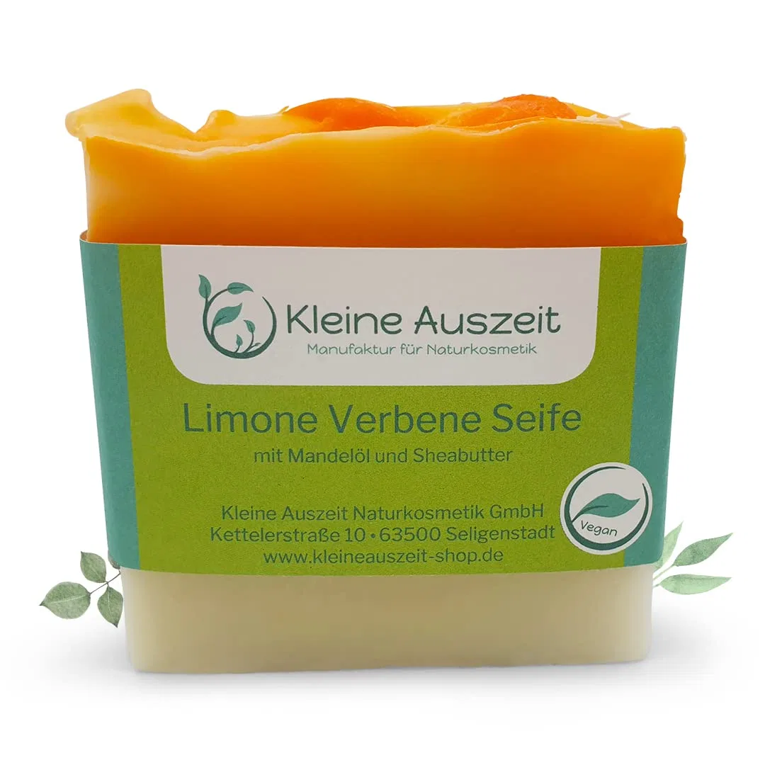 Мыло Limone Verbena, Kleine Auszeit Manufaktur, Веганское, без пластика