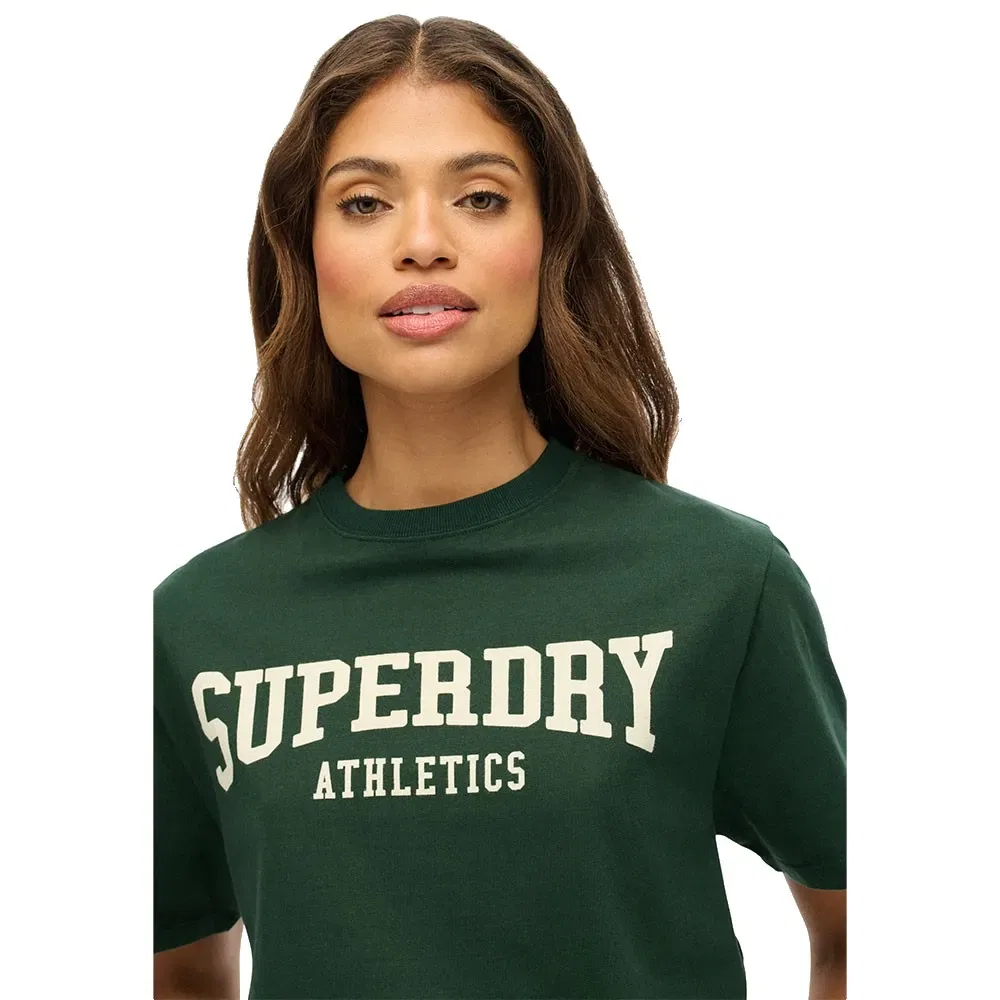 Футболка с коротким рукавом оверсайз Athletic Essential Superdry, зеленый — фото 4