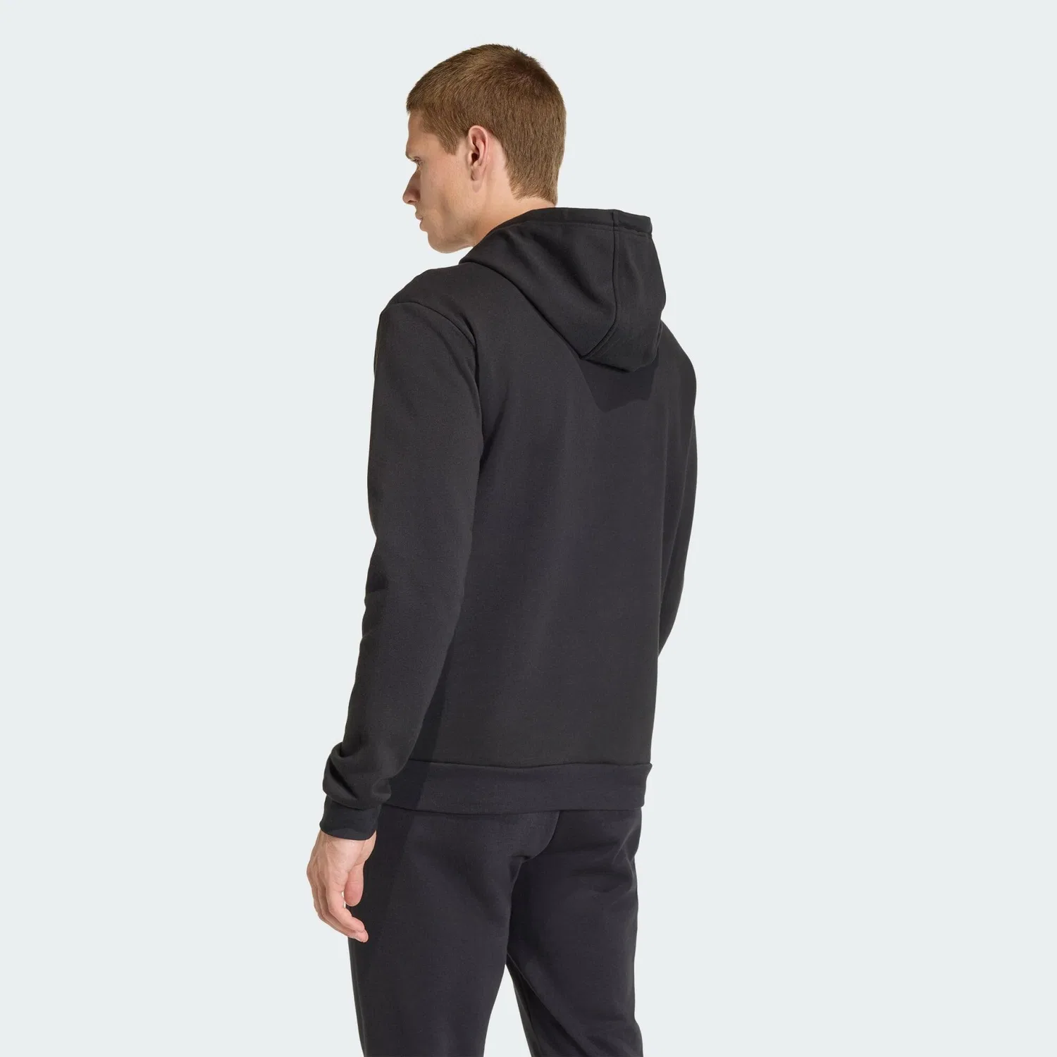 Мужское флисовое худи Entrada26 Adidas, Schwarz Weiß — фото 3