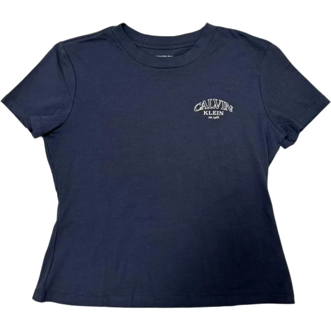 Женская футболка с круглым вырезом Dark Blue Calvin Klein