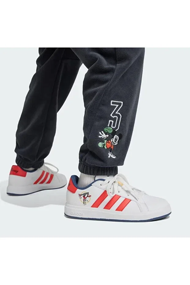 Детские спортивные штаны для девочек с принтом Disney Mickey Mouse, Adidas, Gri — фото 4