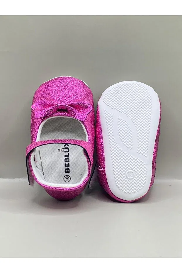 Детские балетки для девочек из искусственной кожи Sparkling ballerina Bebluxbaby, Fuchsia — фото 4