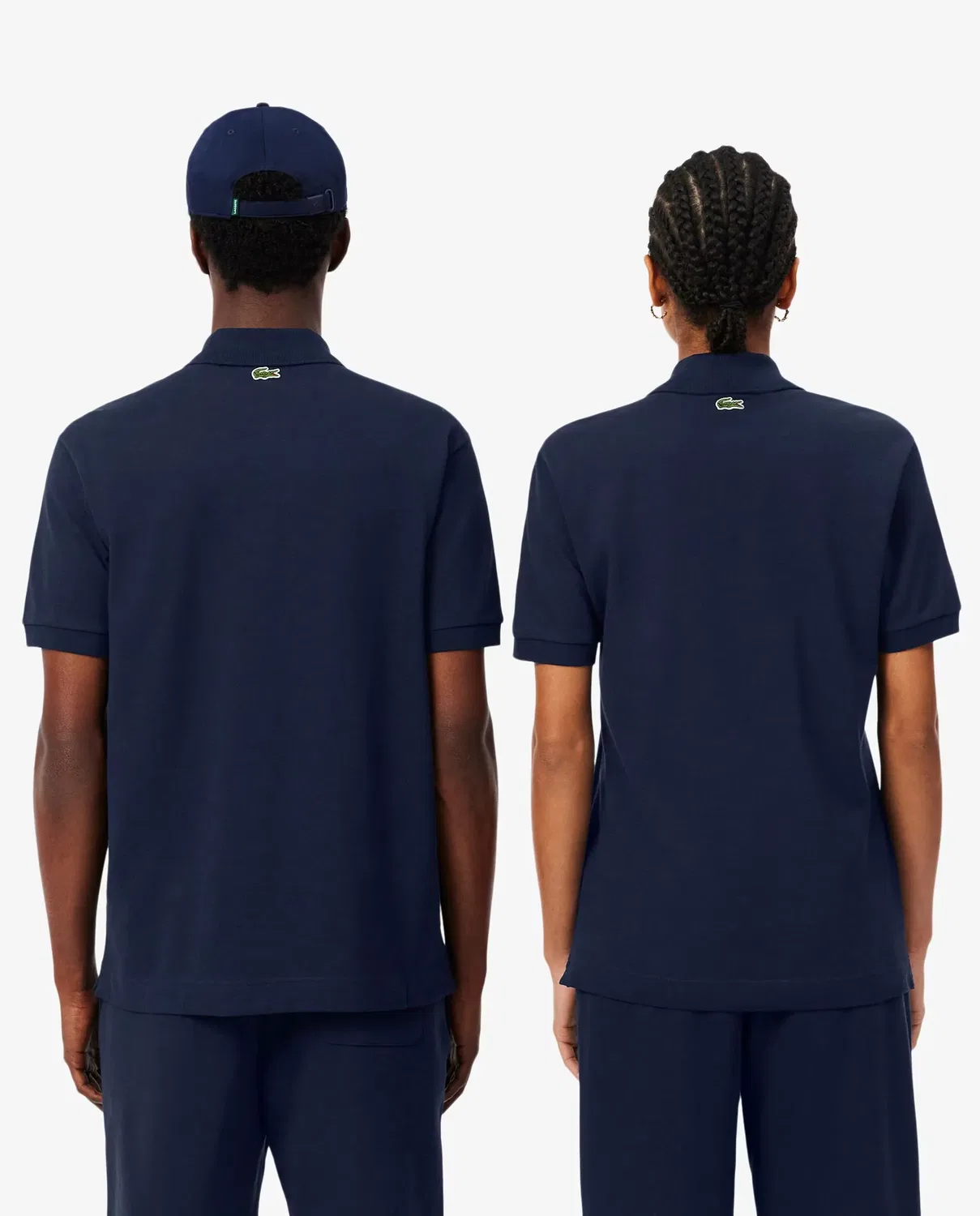 Поло Lacoste Мужское с коротким рукавом, 100% хлопок пике, синий Морской — фото 2