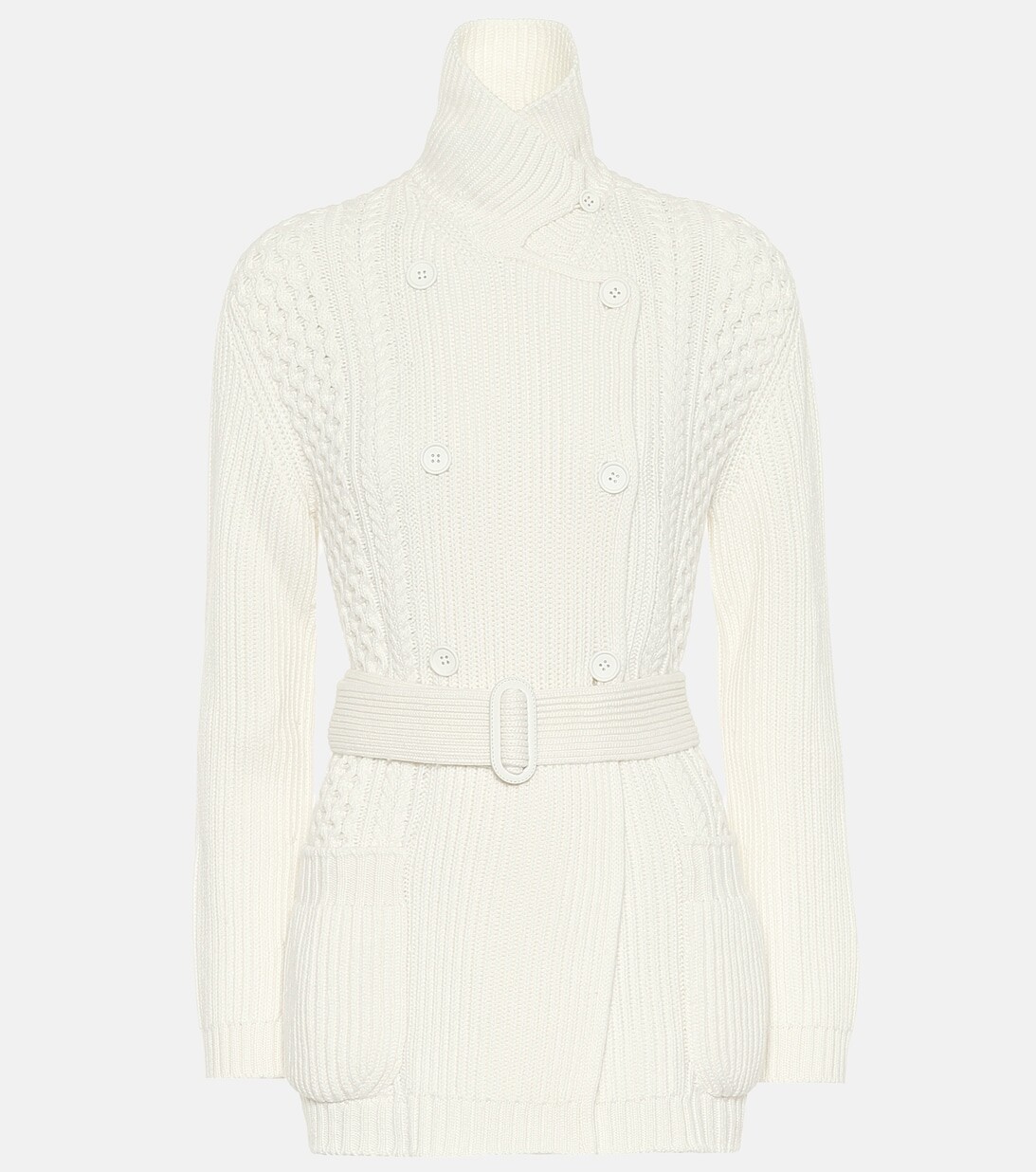 

Кашемировая куртка Tarabel с поясом LORO PIANA, белый