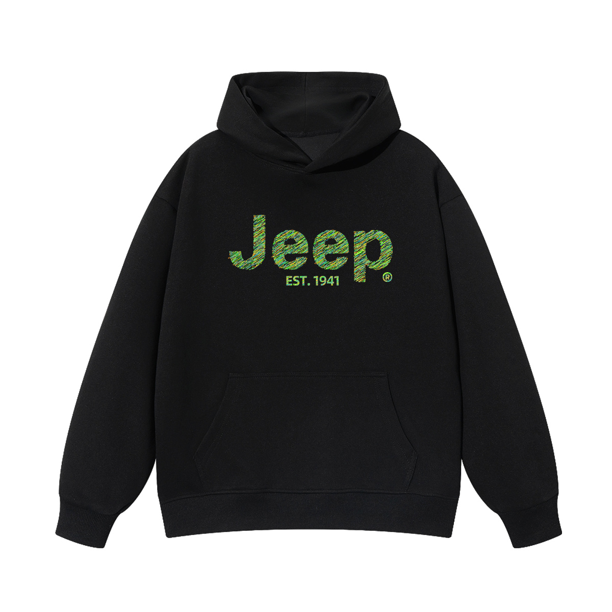 Толстовка с капюшоном утепленная для школьников Jeep, new year красный fleece-lined — фото 4
