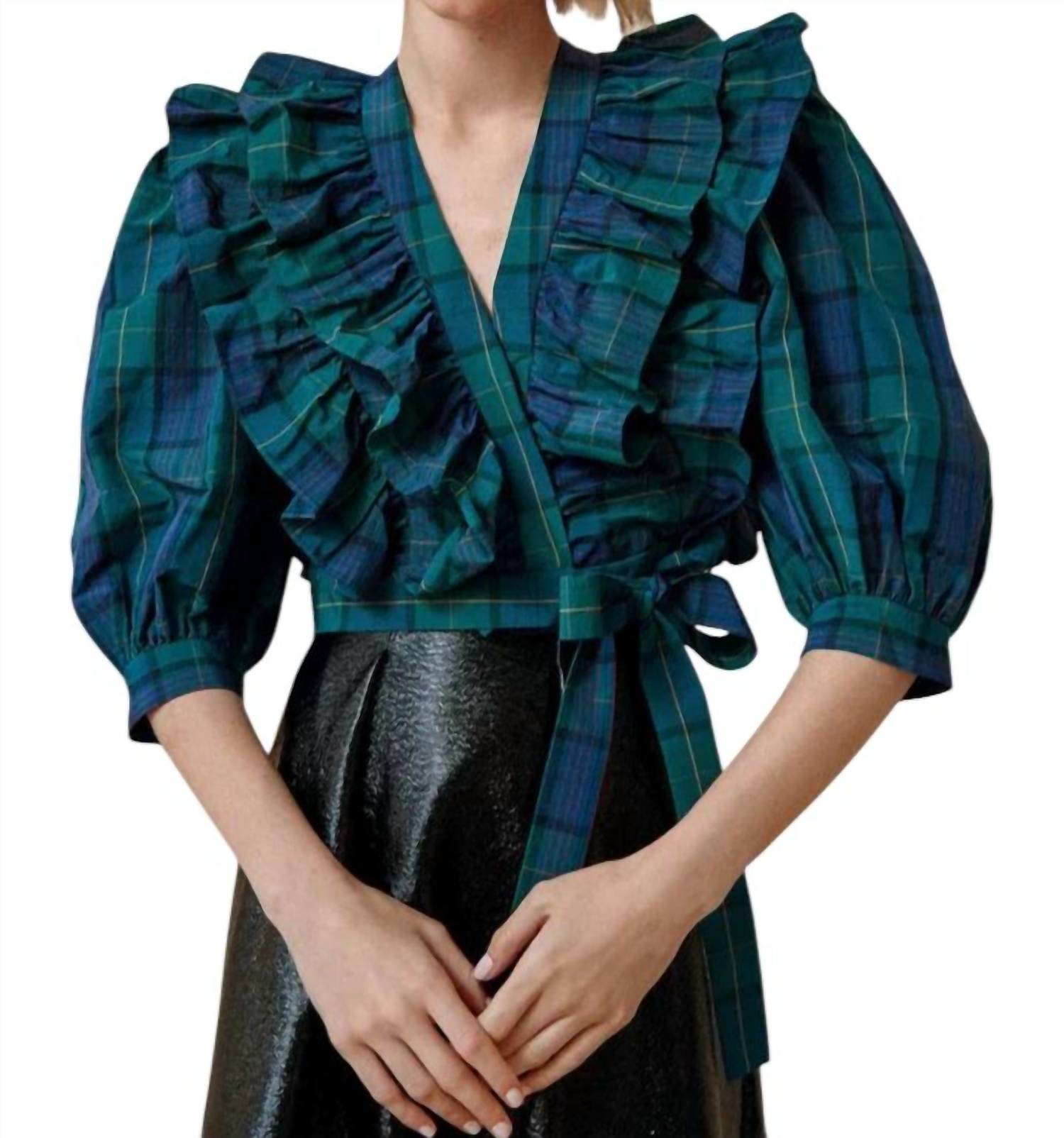 

Топ Johanna в зеленую клетку Tartan HUNTER BELL